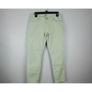 Fossil Jeans 29 Womens green Denim Pencil Crop Casual Logo Mid Rise 5 Pockets K2